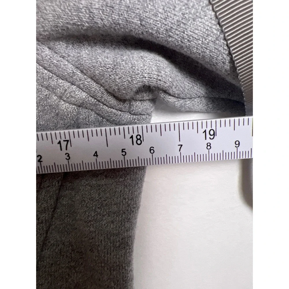 Lululemon Scuba Full Zip Hoodie‎ Heathered Grey Women 6 Thumbholes Fleece Sporty
